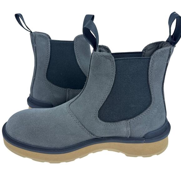 Sorel HI-Line Chelsea Boots Women 7.5 Waterproof Suede Quarry Tawny Buff Pull On - Picture 2 of 9